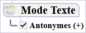« Antonymes (+) »